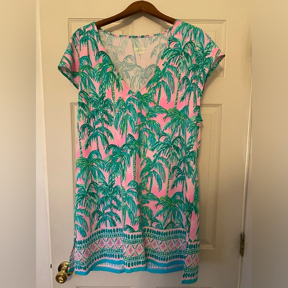 Lilly Pulitzer Talli Coverup in Pink Blossom Suite Views - Picture 3 of 5